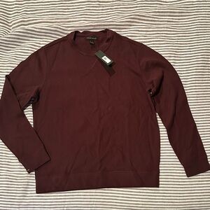 Banana Republic Men's Deep Burgundy Crewneck
